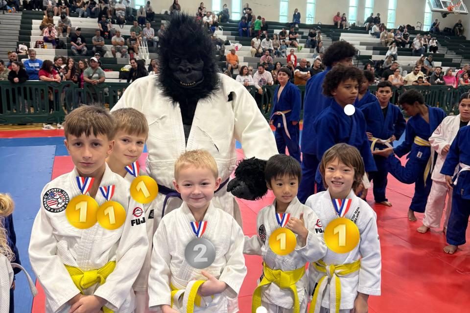 Budokan Judo Invitational Tournament congratulations to winners.